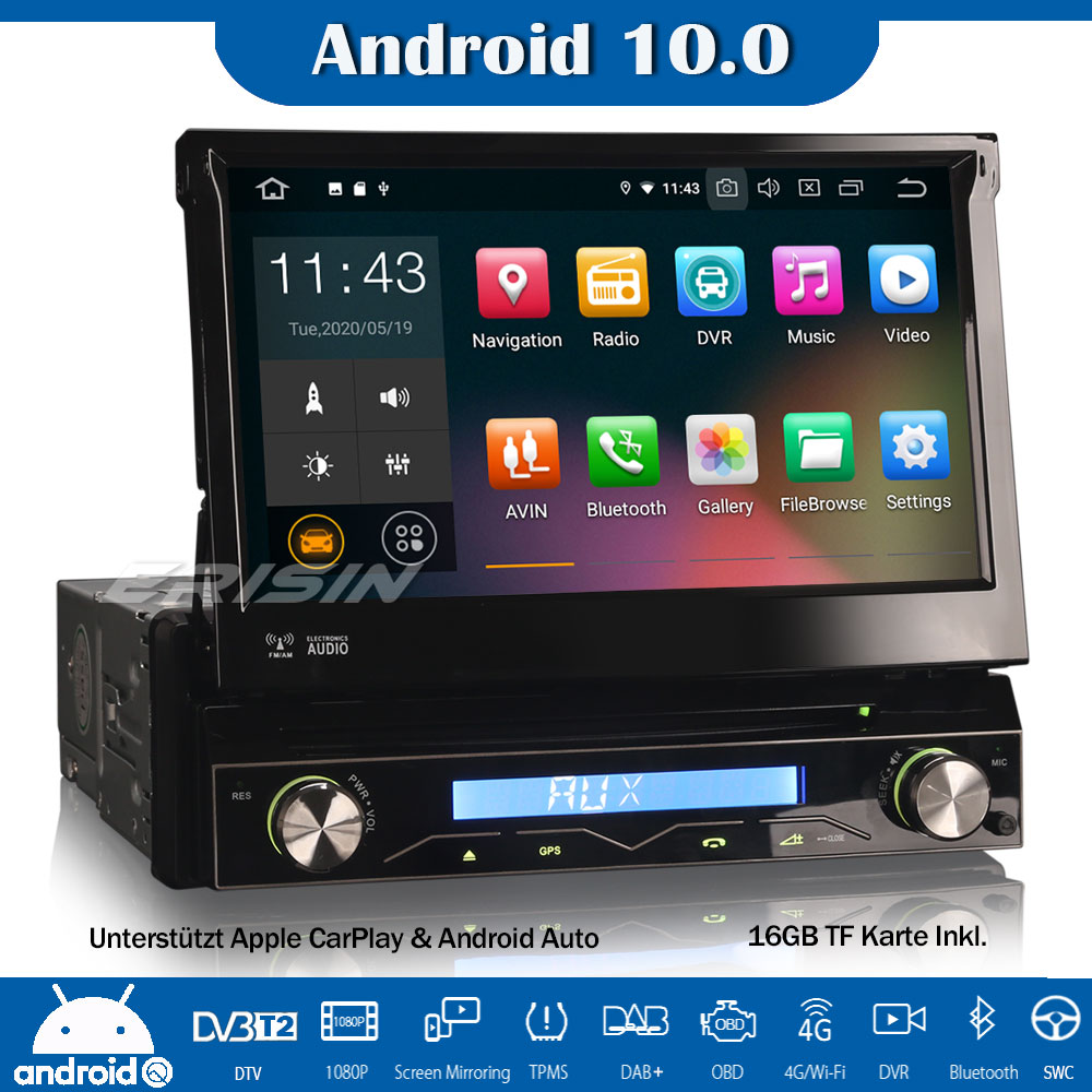 1 din carplay radio